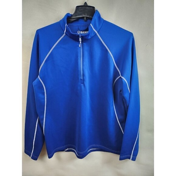 Sunice Other - 𝅺sunice Blue 1/4 Zip Logo Long Sleeve Activewear Pullover Top Size XL